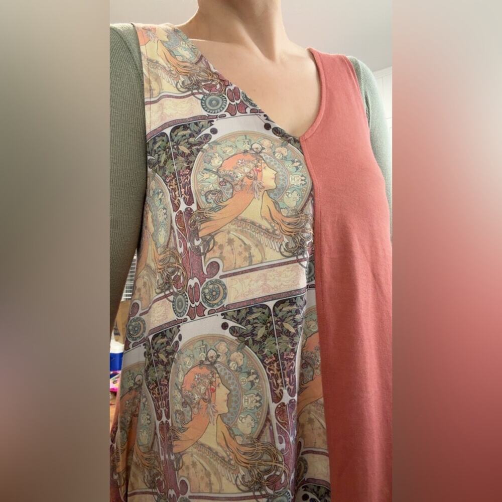 Rare licensed Mucha dress art nouveau 1910 1920s